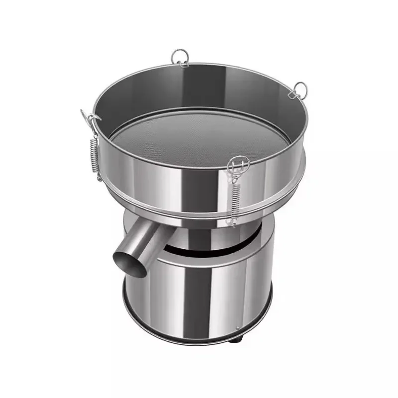 Small electric stainless steel vibrating screen, traditional Chinese medicine , plastic soy milk filter and screening