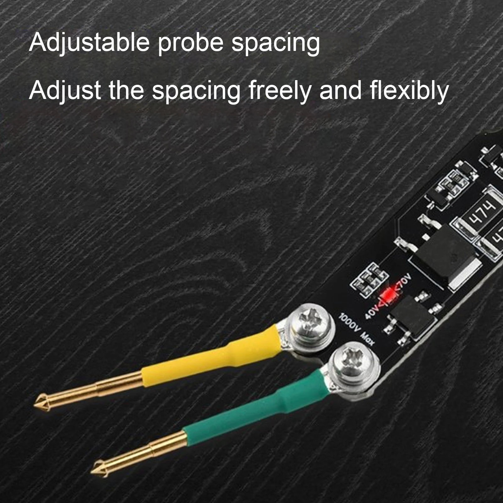 Portable Capacitor Discharge Pen Repair Maintenance Adjustable Pin Spacing AC DC LED Display Capacitor Discharging Pen