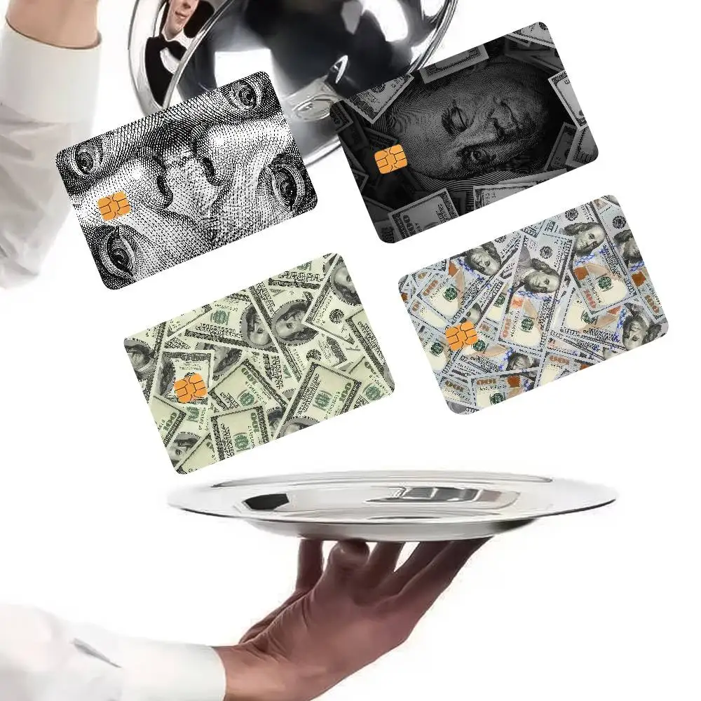 Money F-Franklin Bank Debit Decorative Protection Bus Subway Credit Card Stickers - view 4
