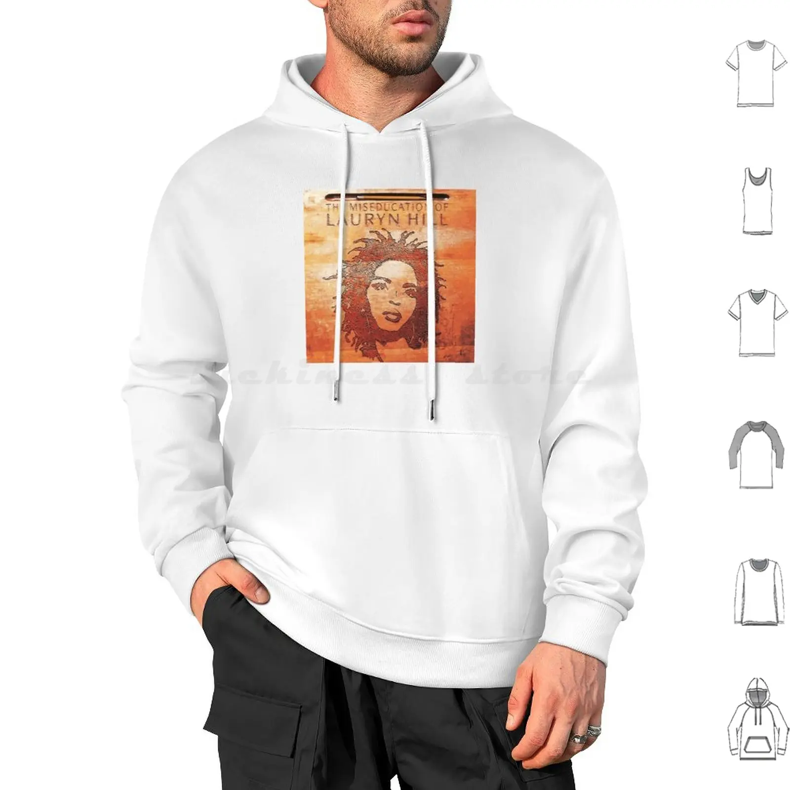 The Hoodie cotton Long Sleeve The Of Lauryn Hill Album Album Cover Cover Lauryn Hill Hip Hop Lauryn Hill Soul Black R