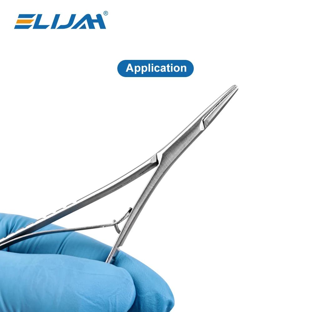 ELIJAH Standard Dental Needle Holder Tweezers Orthodontic Instrument Dentistry Product Stainless Steel Mathieu Needle Holder