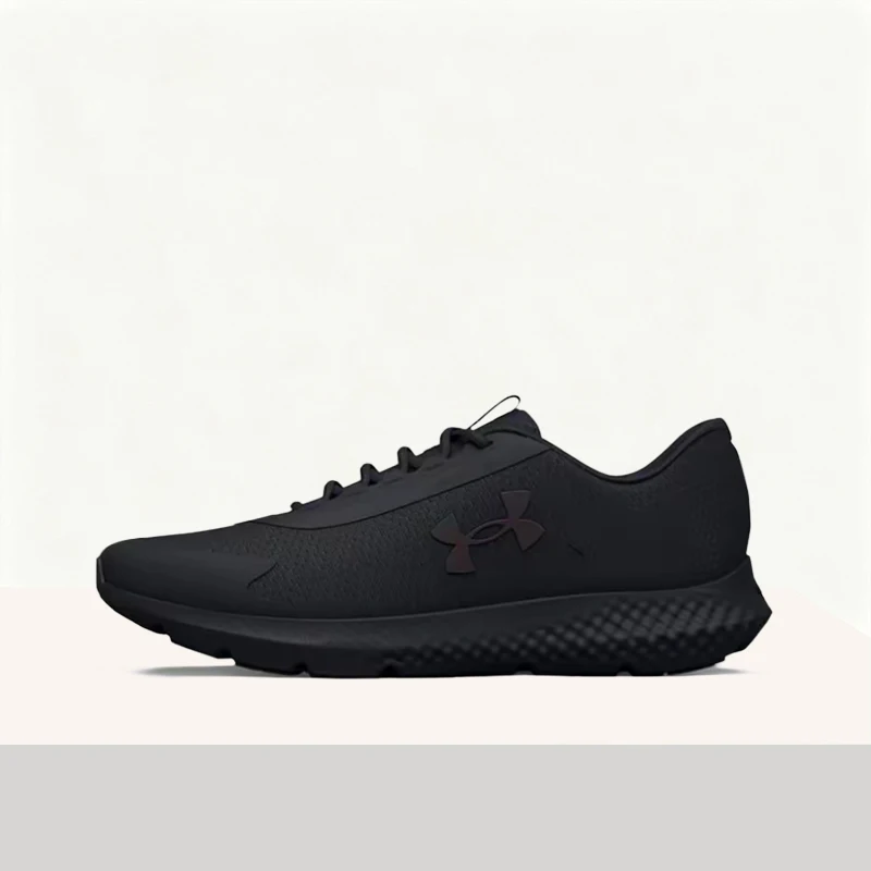 Under Armour Charged Rogue 3 Black Soft Breathable Mesh Lightweight Low-Top Lace-Up Training Women Shoe 3025524-001