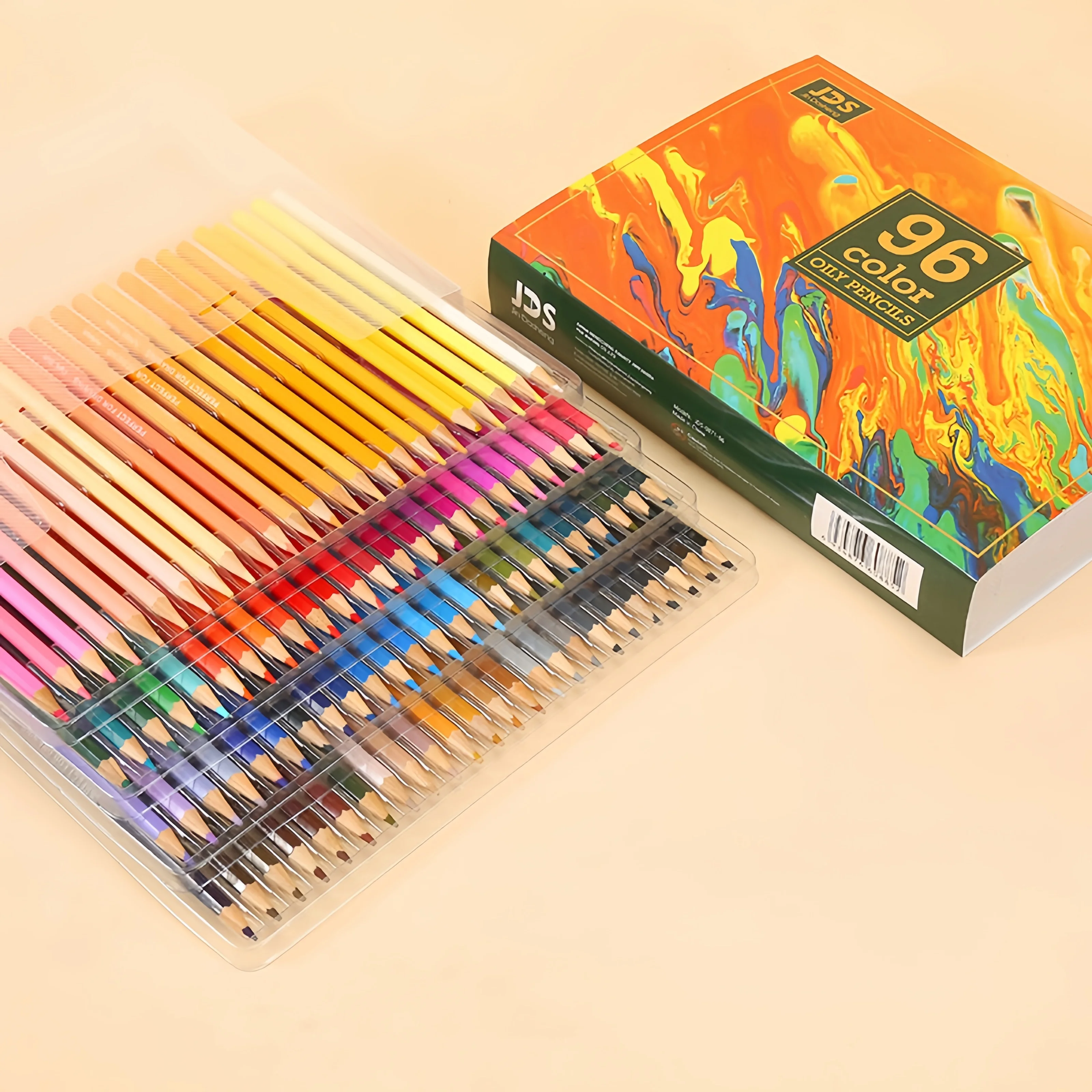 48/72/96/120 Color Pencil Set, Hexagonal Oil-Based Drawing Colored Pencils with Refillable Lead for Coloring