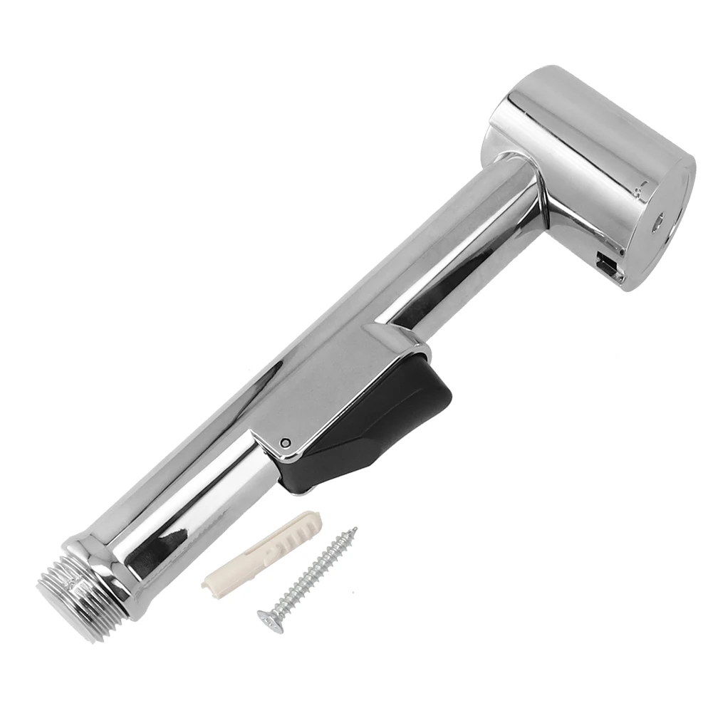 Handheld Bidet Sprayer Set Stainless Steel G1/2 Sprayer Gun Shower Hygienic Shower Bidet Watering With Button Toilet Bidet Head