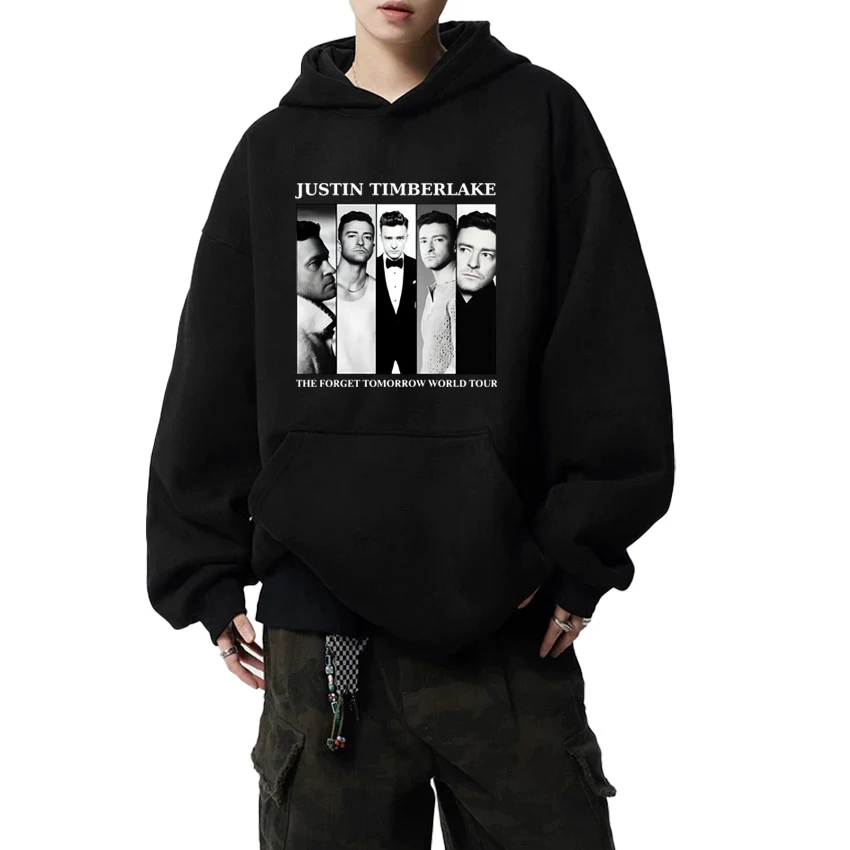 

Justin Timberlake ‘The Forget Tomorrow ’ World Tour Hoodie Autumn Fleece streetwear Sweatshirt Men Women vintage Style Unisex