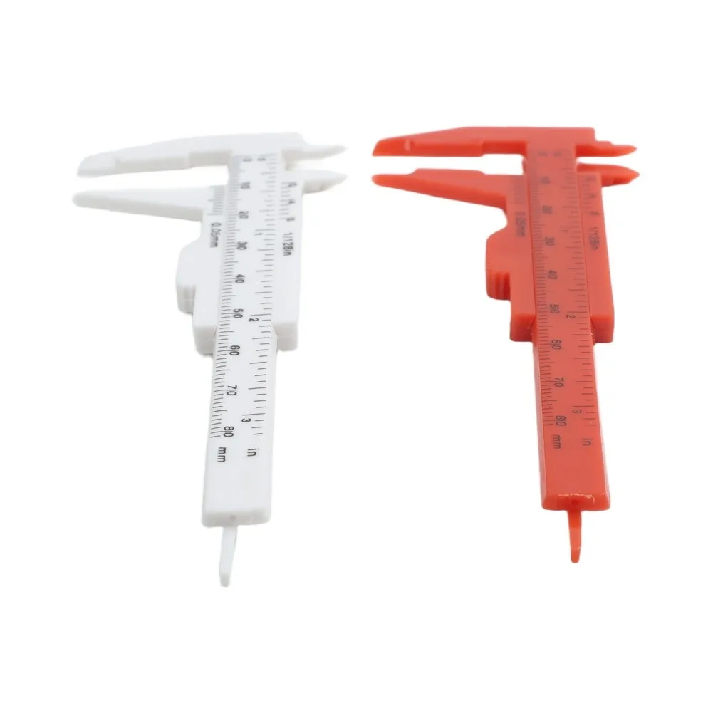 2PCS for mini Plastic Vernier Caliper Gauge for Precise Measurements for DIY and Professional Applications 2PCS