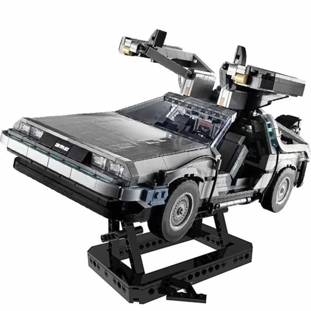 Back To The Future Time Machine DeLorean Compatible 10300 DMC-12 Building Blocks Construction Car Bricks Toys Collection Gifts