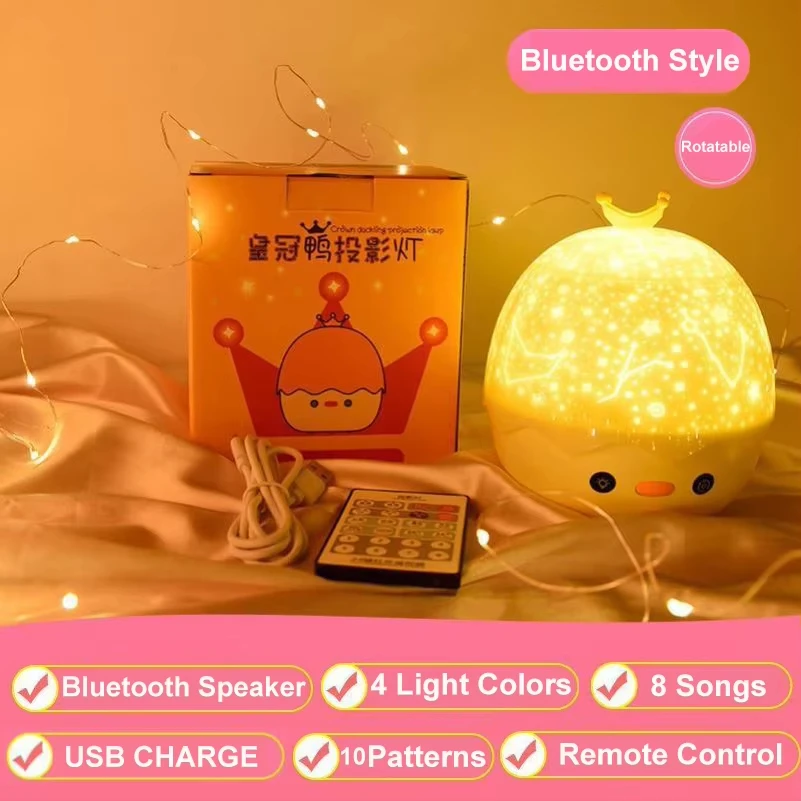 Night Lamp Projector Starry Sky Night Light Projector Baby Lamp Decor Rotating Starry Nursery Moon Galaxy Projector Table Light