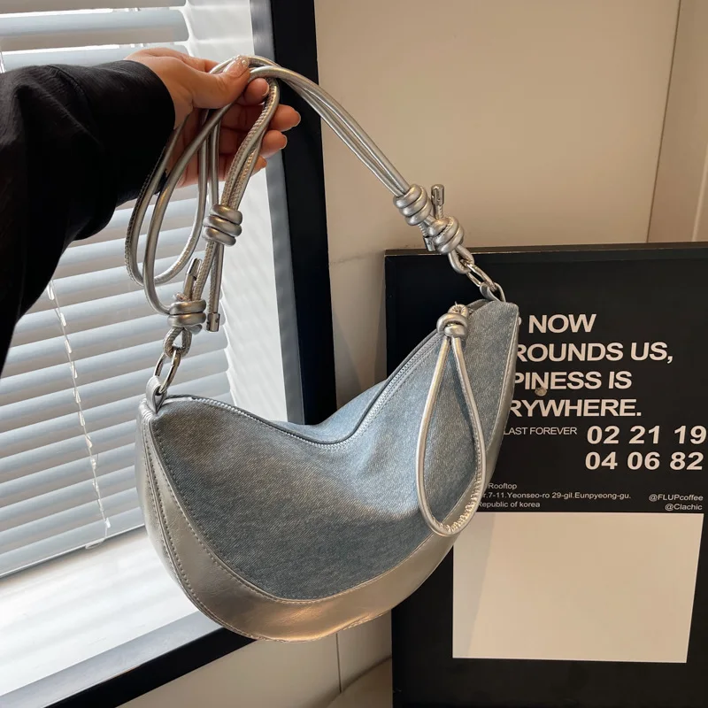 Bolso De cuerno De vaca, Bolsos cruzados para Mujer, Bolsos De hombro, bolso vaquero, bolso De diseñador De verano, bolso y Bolsos De Mujer, bolso Deумка