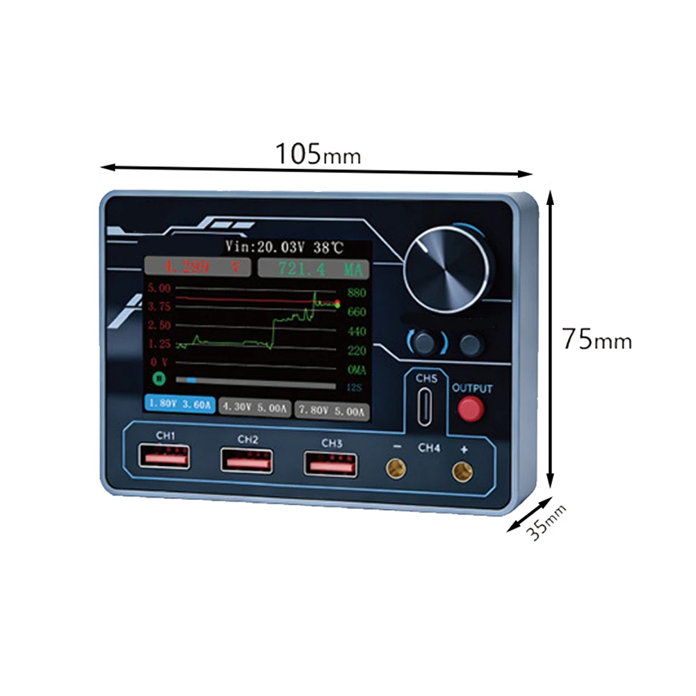 PTV1 For Pd Smart Power Supply With AI Current Analysis, Digital Ammeter For Motherboard Repair, 0.1mA Resolution