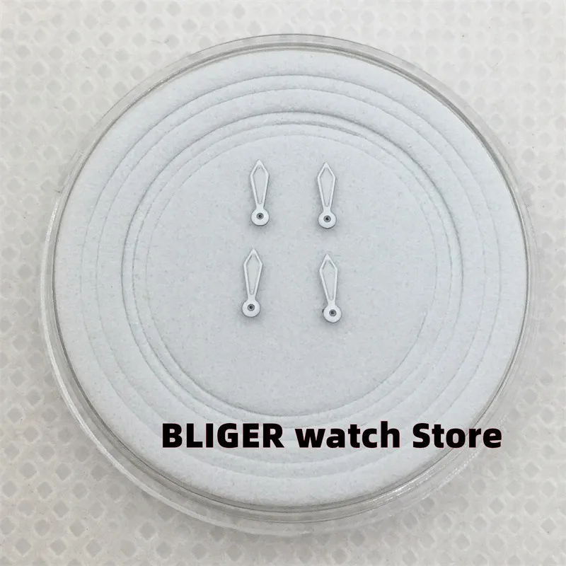 BLIGER Watch Hands 24 Hours Small Hand Green Luminous Fits NH37 NH39 Movement