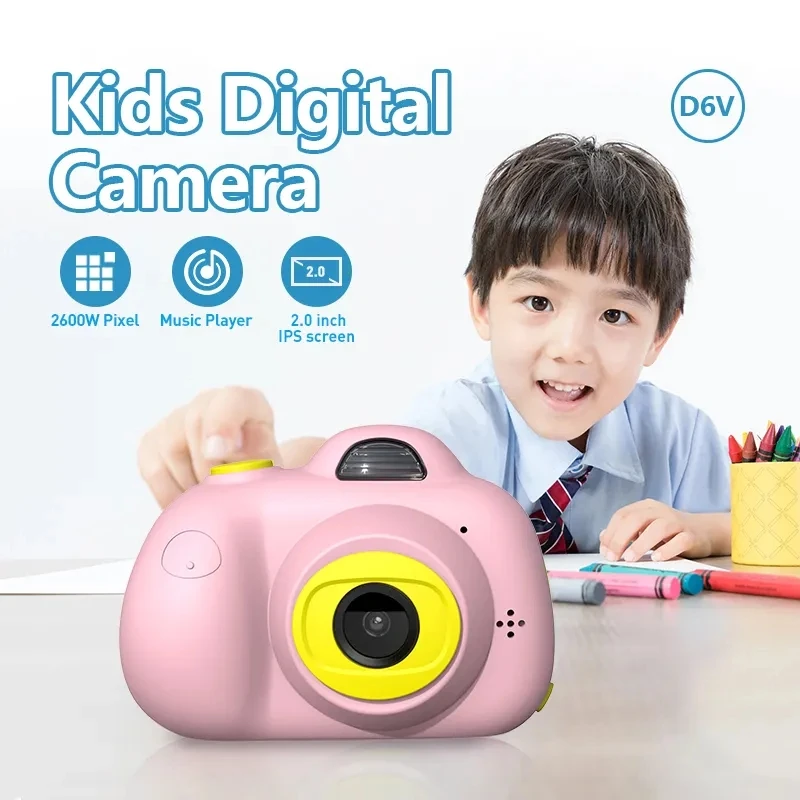 Cámara de vídeo Digital HD para niños pequeños, Mini cámara de Selfie de 1080P, grabadora de vídeo de Navidad y cumpleaños, juguetes para niños