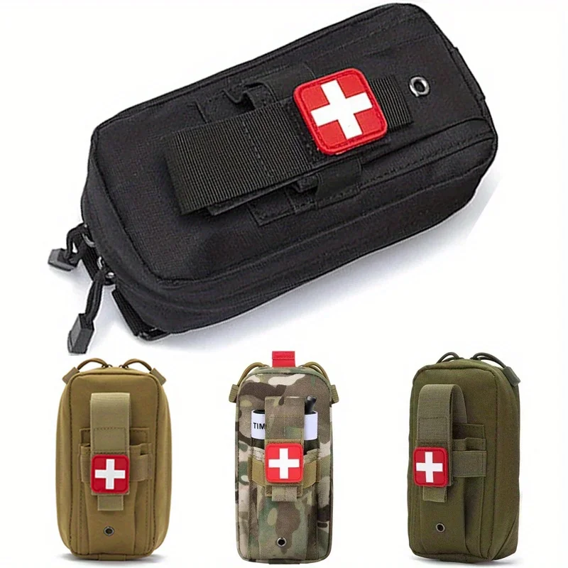 Tactical First Aid Kit Tourniquet Medical Rescue Molle Pouch Survival Gear for Camping Hiking Emergency Preparedness view 3