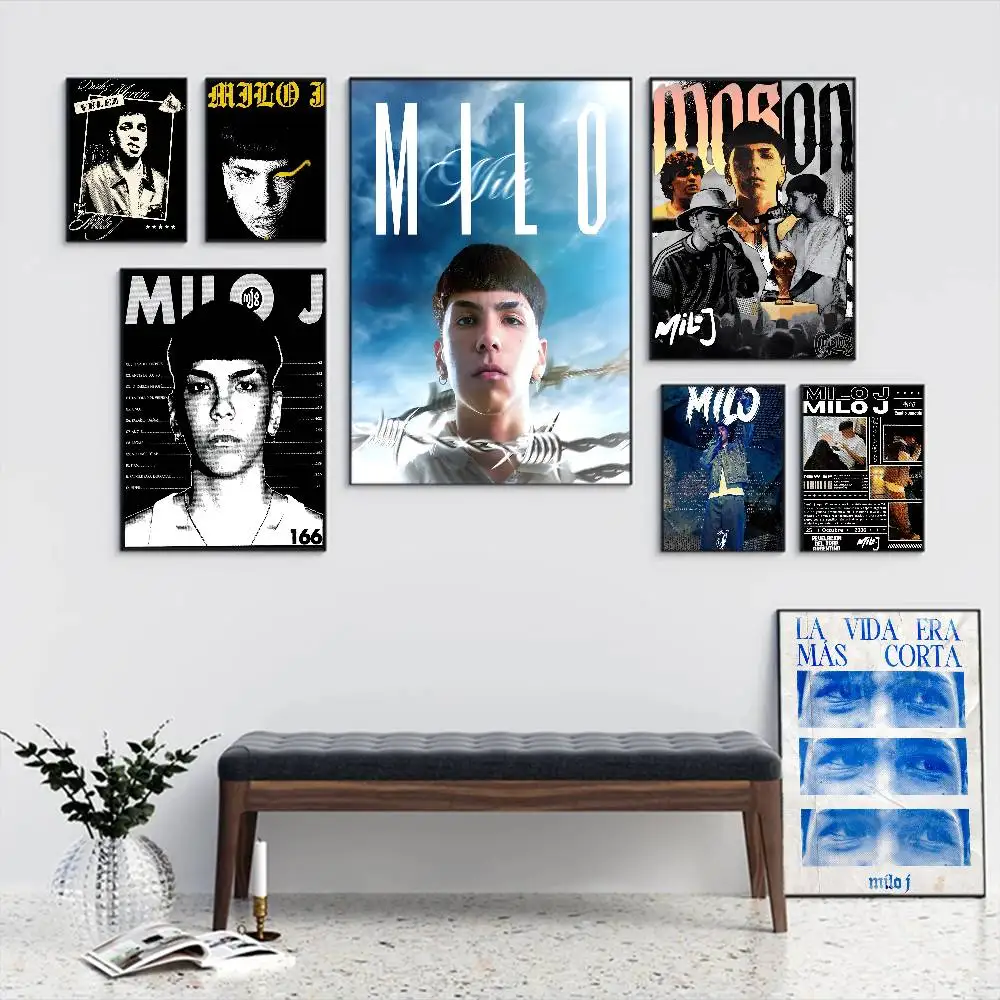 Popular Rapper Singer M-Milo J Good Quality Prints and Posters Vintage Room Bar Cafe Decor Home Decor