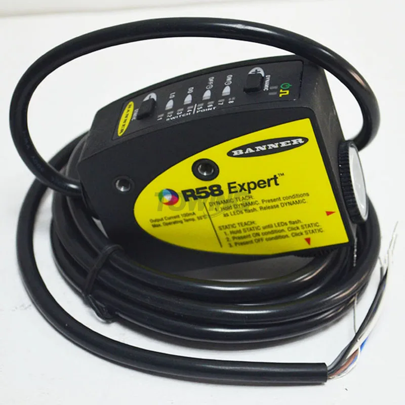 

100% новый и оригинальный фотоэлектрический датчик баннера R58ECRGB1, точечный запрос, цена и договорная цена