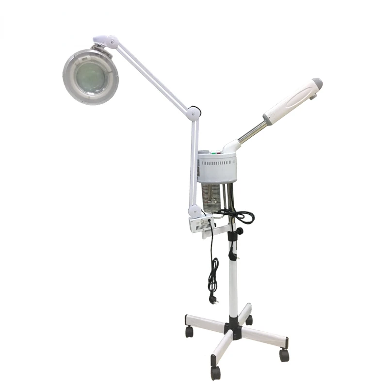 Professional Steamer with Hot Spray Ozone Magnifying Lamp Portable  Machine Au-900E