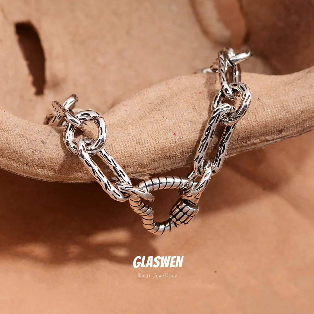 New Arrival Romantic Love Heart Retro Thai Silver Ladies Charm Bracelet Promotion Jewelry For Women New Year Gifts No Fade
