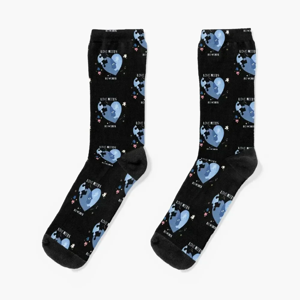 

Autismo-Autism Awareness- Socks Running warm winter luxe Non-slip Socks Female Men's