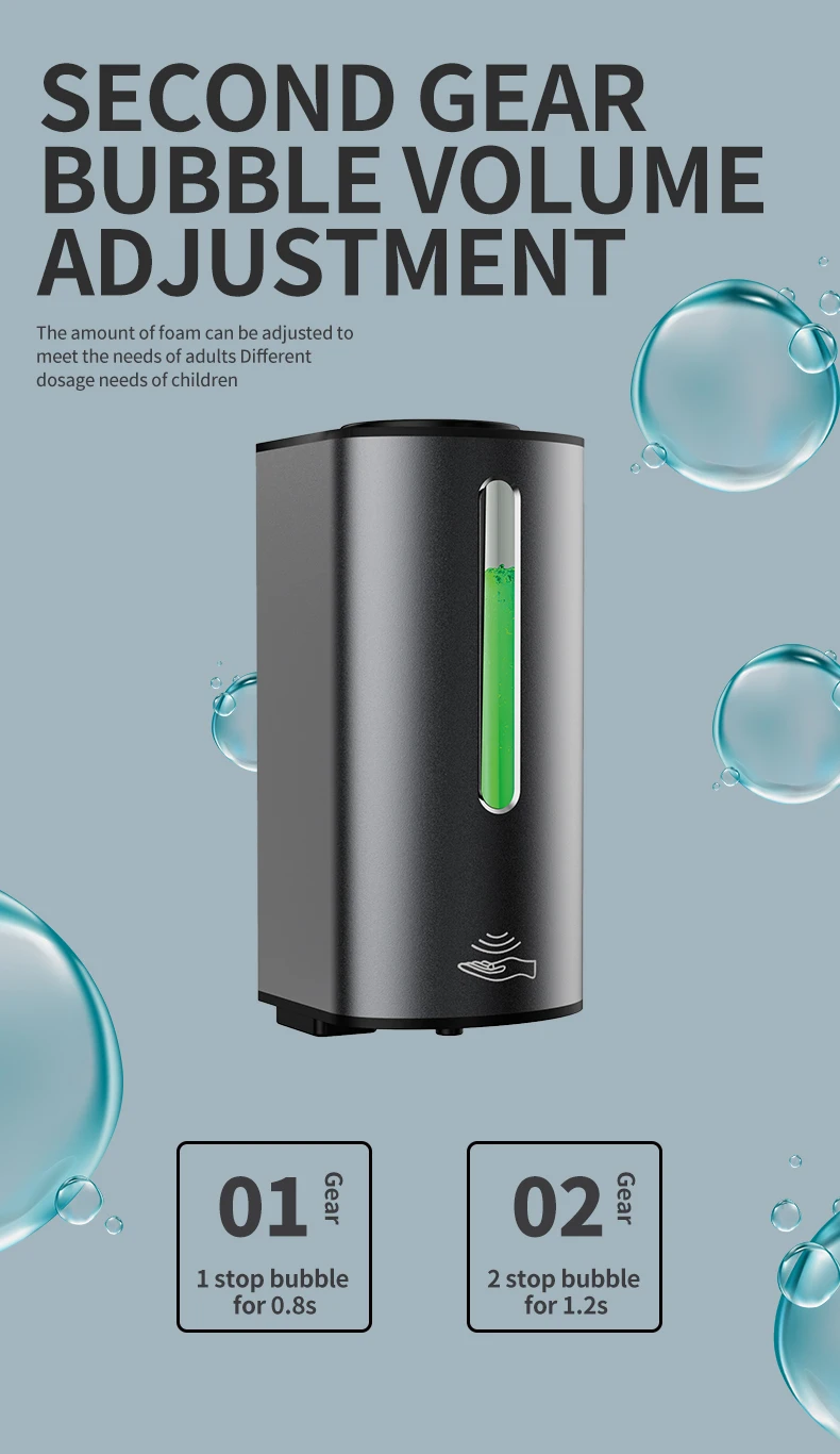 Youpin Metal Soap Dispenser, máquina Automática De Desinfecção De Indução, distribuidor De Sabão De Parede