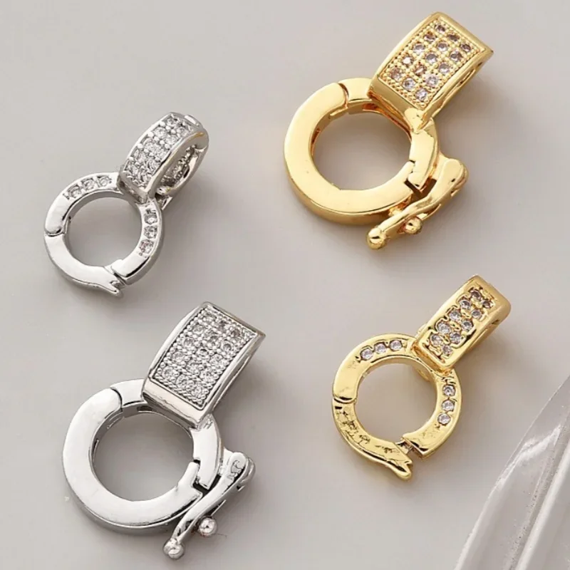 

DIY Jewellery Making Connector 18K Gold Plated Silver Universal Clip Clip Handmade Necklace Bracelet Needlework Accessories 1Pcs