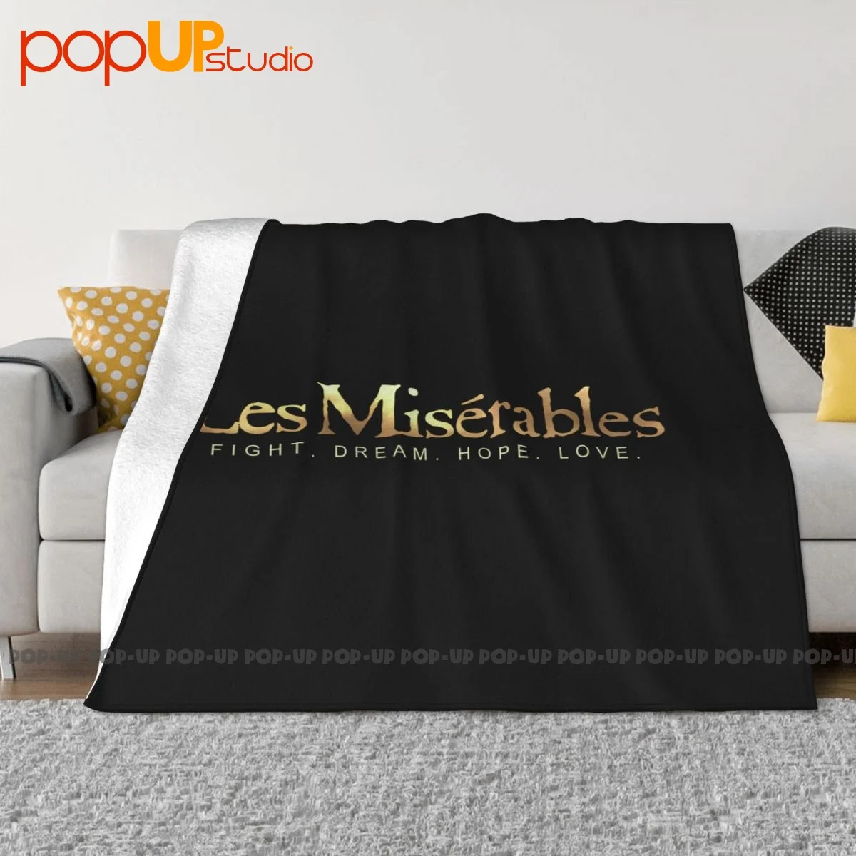 Les Miserables Logo Movie Cosette Blanket Textile Plus Velvet Bedding Travel