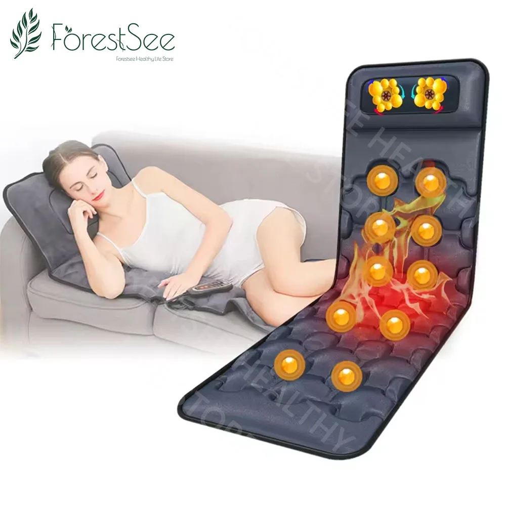 Electric Airbag mattress massage Household Multifunctional Full Body Massage Cushion Relaxation Heating Massage Mattress