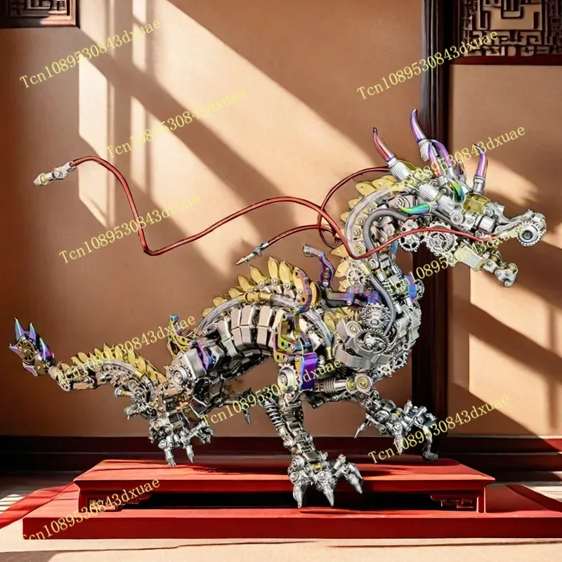 DIY Dragon / Dinosaur 3D Puzzles Metal Assembly Model Building Kit Mechanical Animal adults Teens Gift Ornament