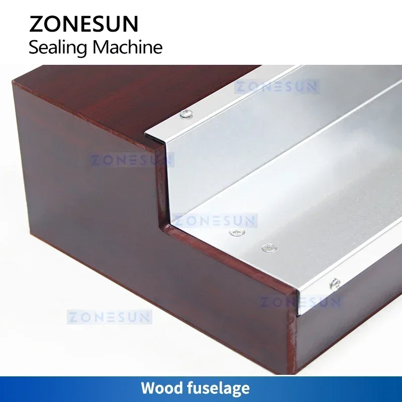 ZONESUN ZS-FM10 Cellophane Wrapping Machine Desktop Heating Sealing Machine for BOPP Poker Box PVC Heat Sealer Film