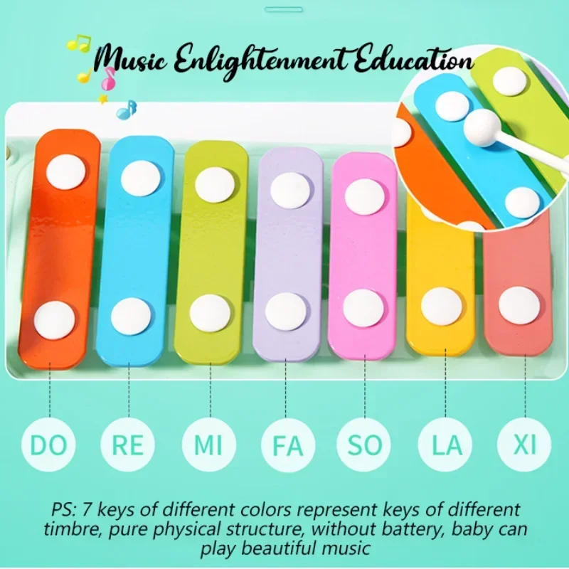 Ônibus instrumento musical montessori brinquedos multifuncionais blocos de construção das crianças em torno das contas jogo educativo mão-roscado