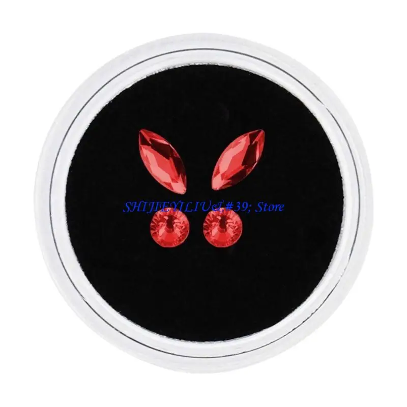 

E21F Teeth Reflective Artificial Crystal Tooth Ornaments Jewelry for Teeth-Decor