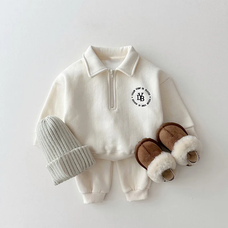 Melario Korea Baby Jungen Kleidung Sets FrühlingBaby Mädchen  Herbst Baumwolle Kleidung Kinder Sweatshirt Pullover Tops + Hose A