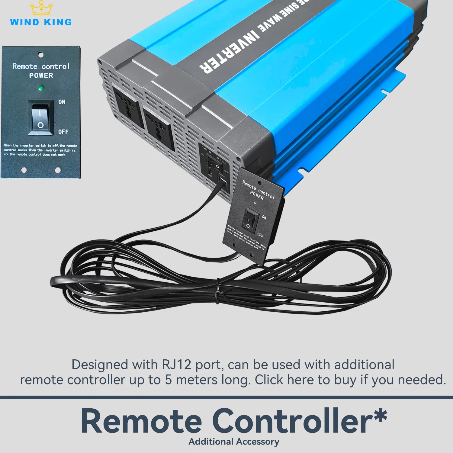 Imagem -06 - Windking-inversor de Onda Senoidal Pura para Eletrodomésticos 3000w ce Fcc Certificated Cobre Puro Alta Qualidade Nofake-full Poweroutput