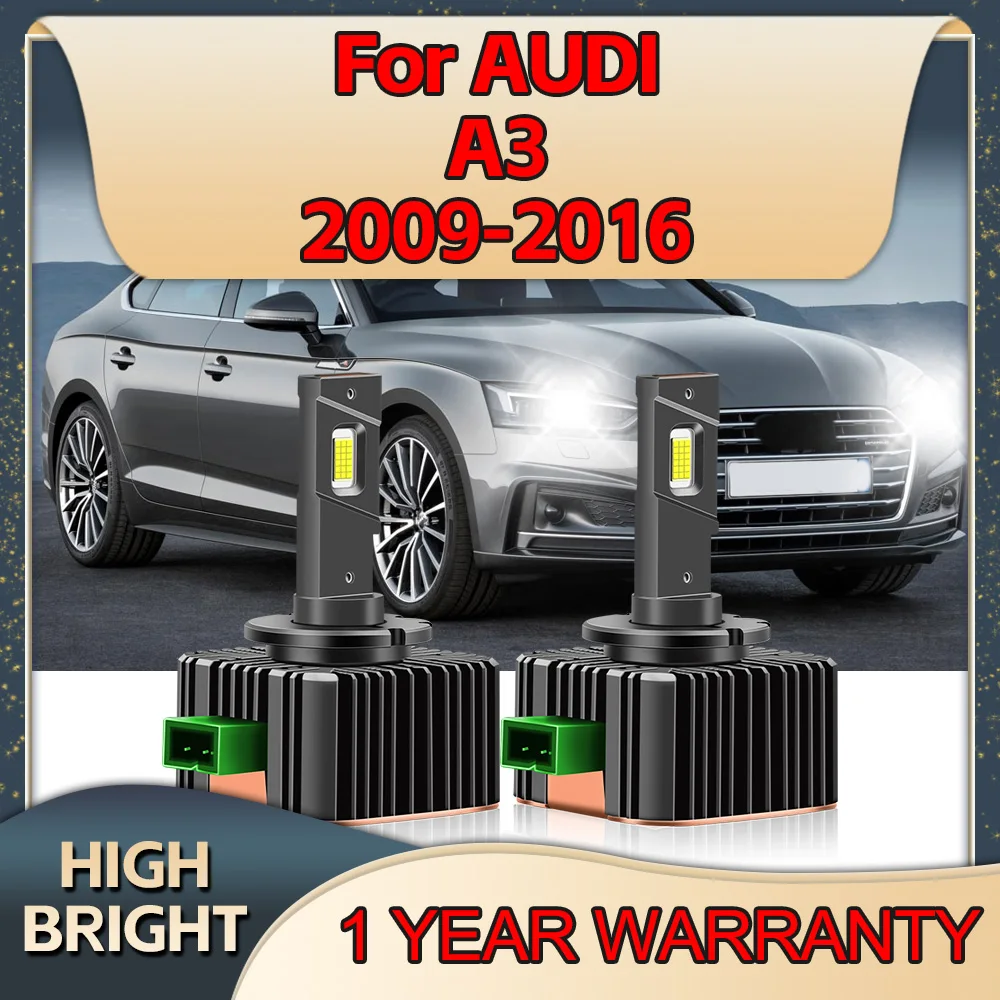 

LED Headlights HID D3S Car Bulbs Turbo Canbus 30000LM CSP Chip 6000K For AUDI A3 2009 2010 2011 2012 2013 2014 2015 2016