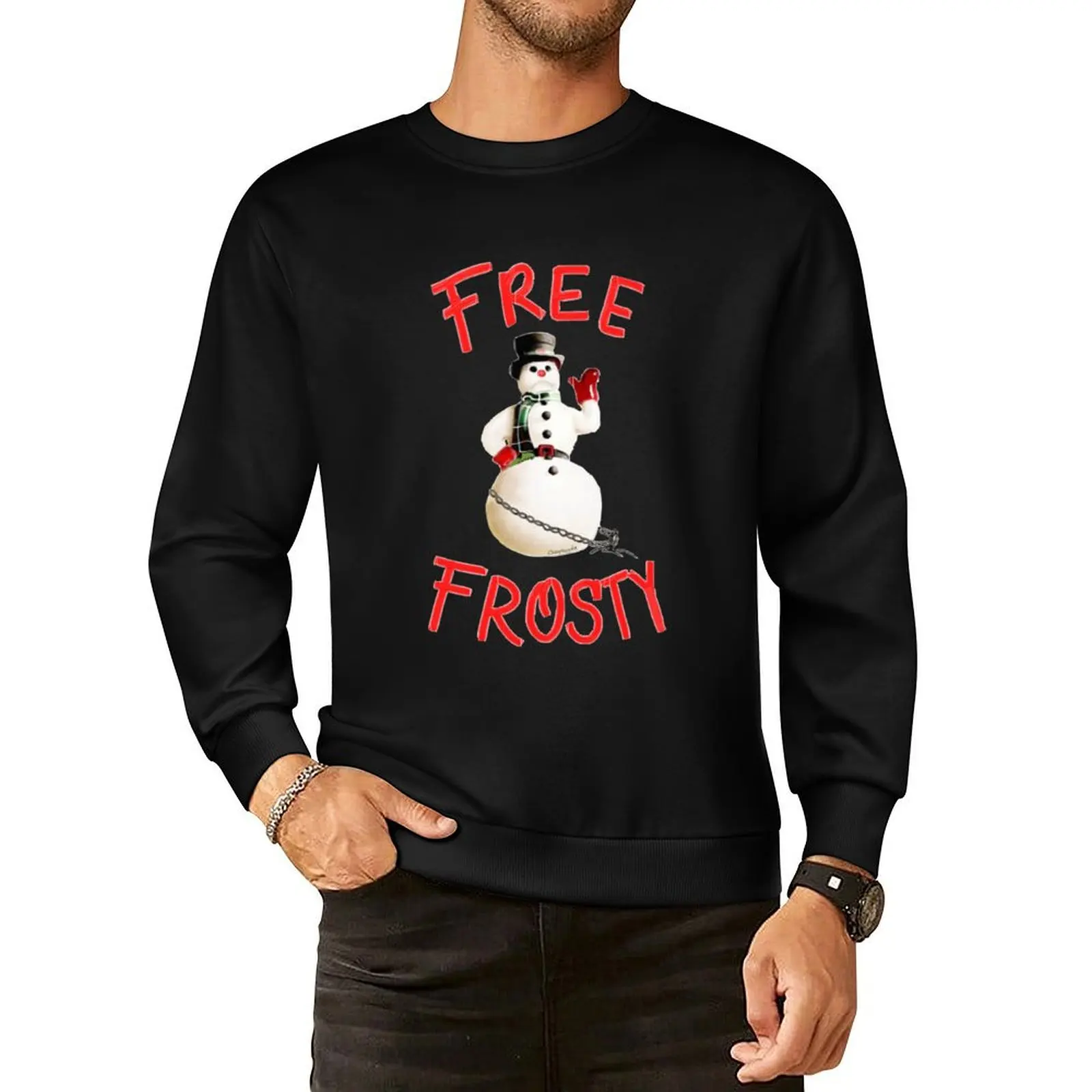 Free Frosty Christmas with The kranks Christmas Gifts For Men and Women, Gift Christmas Day Pullover Hoodie