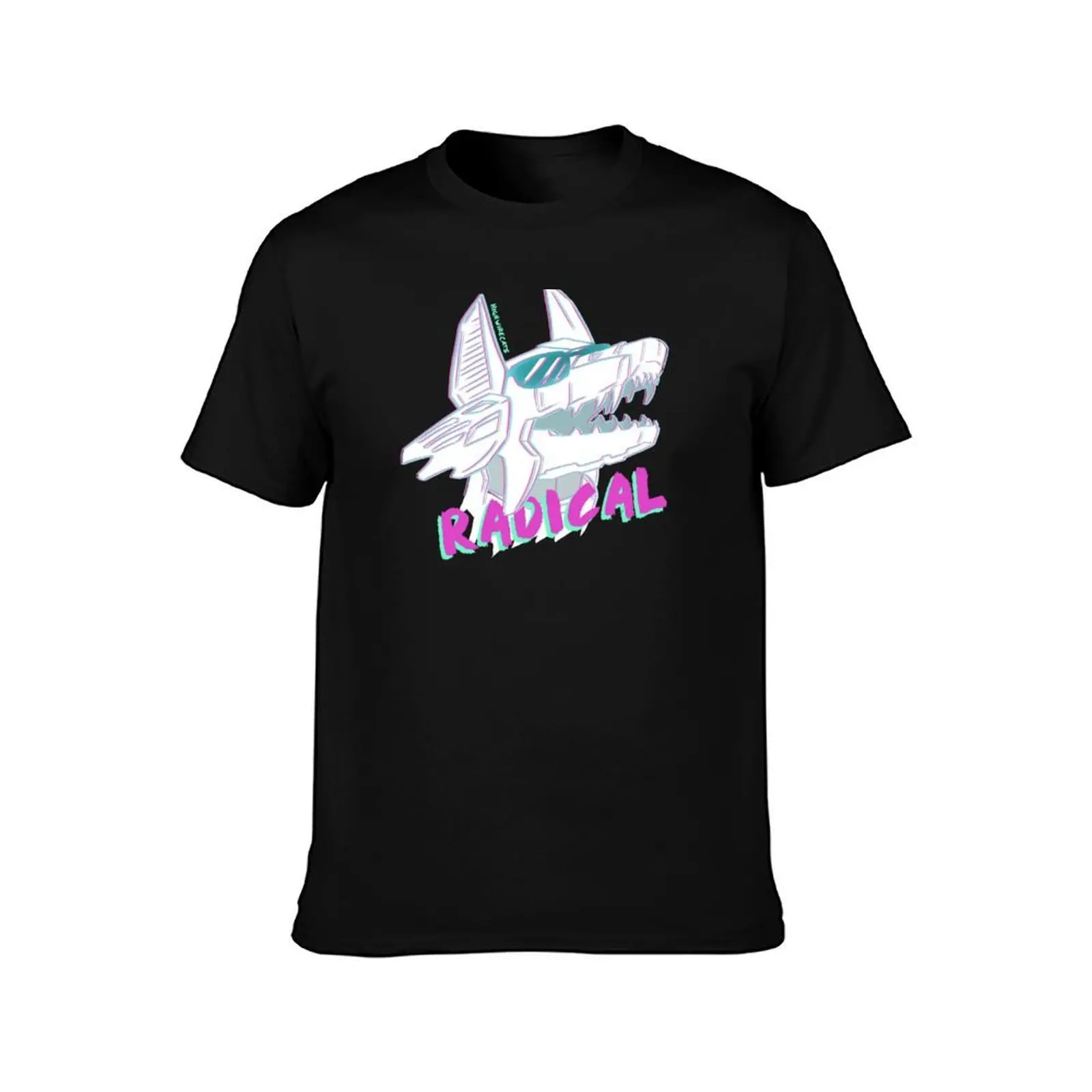 Radical Konig T-Shirt, Summer Casual Cotton Tee, Oversized Streetwear Tops, Vintage Graphic Print, Loose Fit Short Sleeve