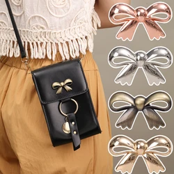 2pcs Metal Bow Shape Bag Turn Buckles Purse Lock Purse Clasp Closure Lock for DIY Leathercraft Shoulder Bag Handbag Purse Making