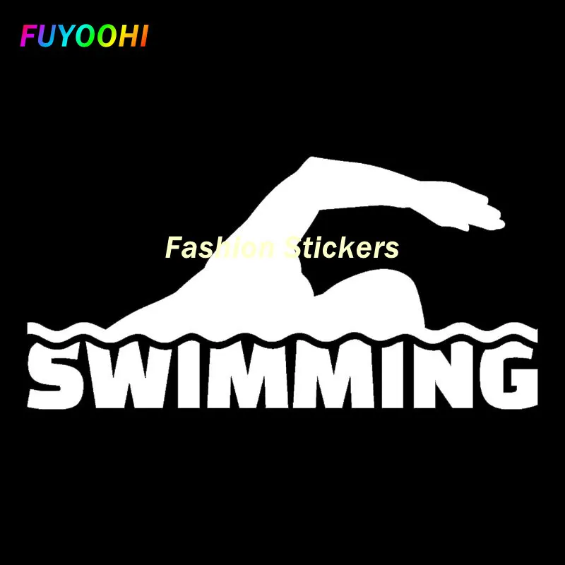 FUYOOHI Exterior/Protection Fashion Stickers Car Stickers Decor Motorcycle Decals Swimmer Swimming Pool Water Sports Decorative