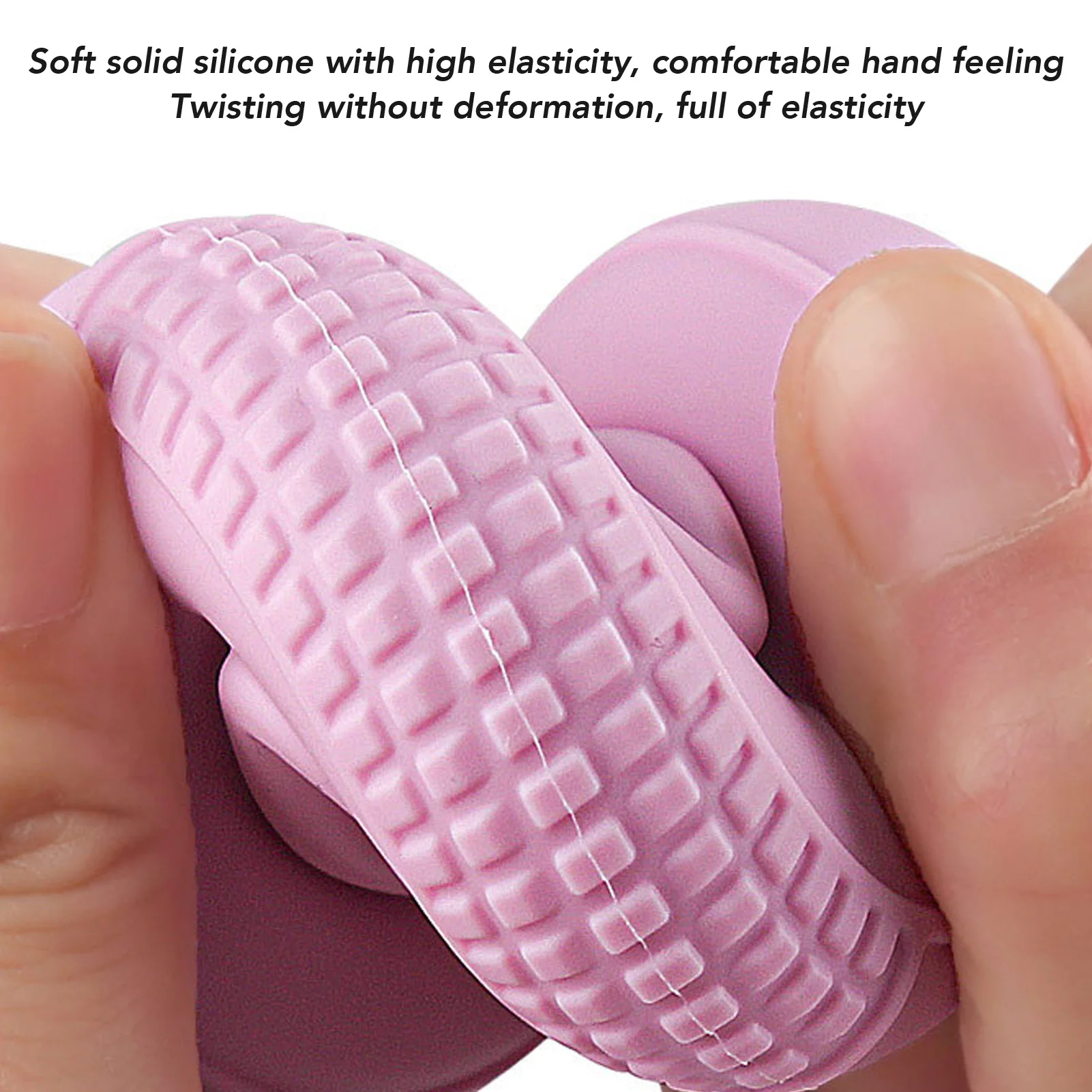 Silicone Adjustable Hand Grip 5 to 10KG Gripping Ring Finger Forearm Trainer Carpal Expander Muscle Workout Exercise Gym