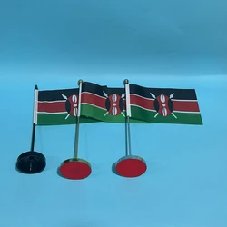 Bandera nacional de Kenia para escritorio en poliéster