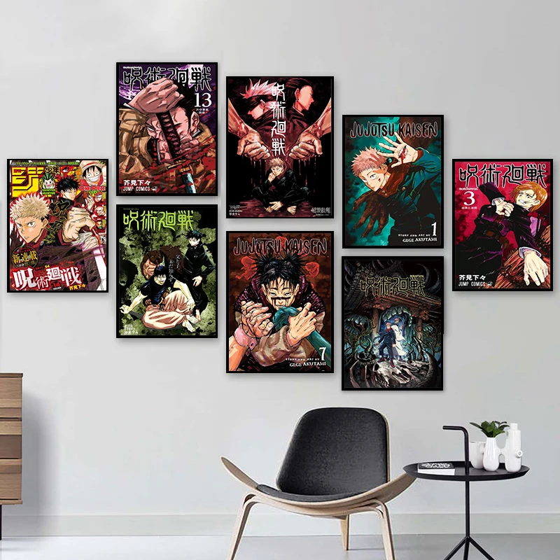 Jujutsu Kaisen Hot Sale Japan Fantasy Anime Picture Canvas Painting Poster For Room Living Home Decoration Art Wall Decor