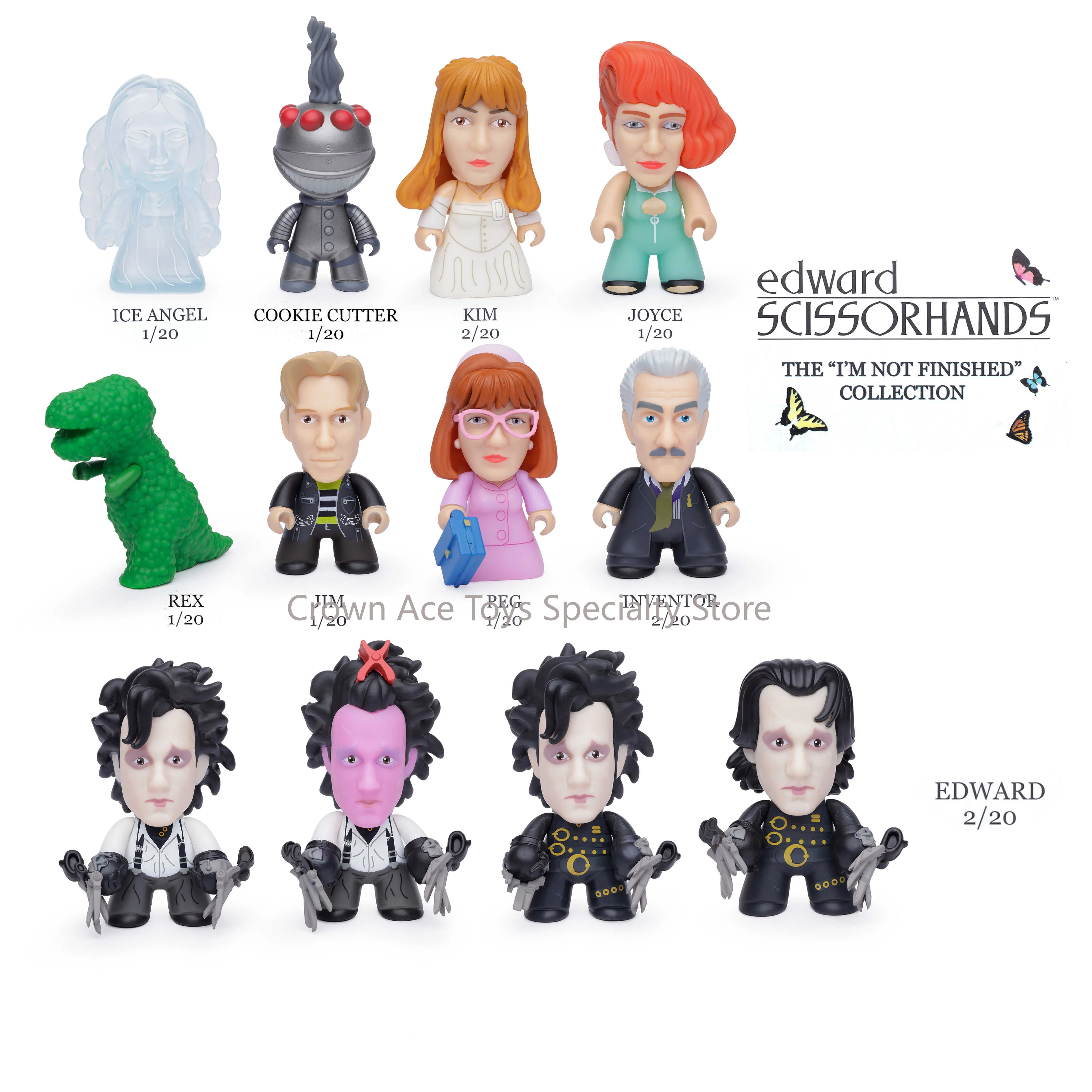 

In Stock Titans Edward Scissorhands ICE ANGEL COOKIE CUTTER KIM JOYCE 3'' Blind Box Ornaments Trendy Collectible Desktop Toys