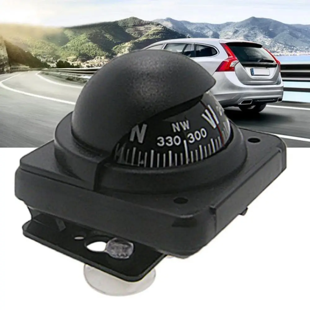 ABS Outdoor Travel Auto Car Electronic Black Dashboard Mount Boat Compass Navigation Compass Nautical Compass Marine Boat