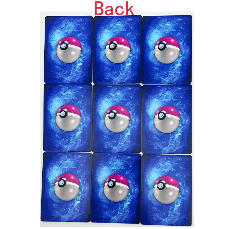 9Pcs/set Pokemon Ptcg Diy Nessa Self-Control Collect Signature Trading Flash Card Anime Cartoon Gift Color Flash