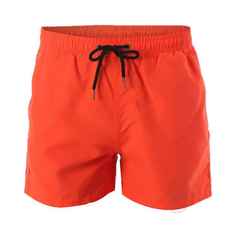 Summer Swimming and Surfing Waterproof Beach Pants Breathable Double-layer Sports Shorts Solid Color Quarter Shorts Men\'s S-4XL