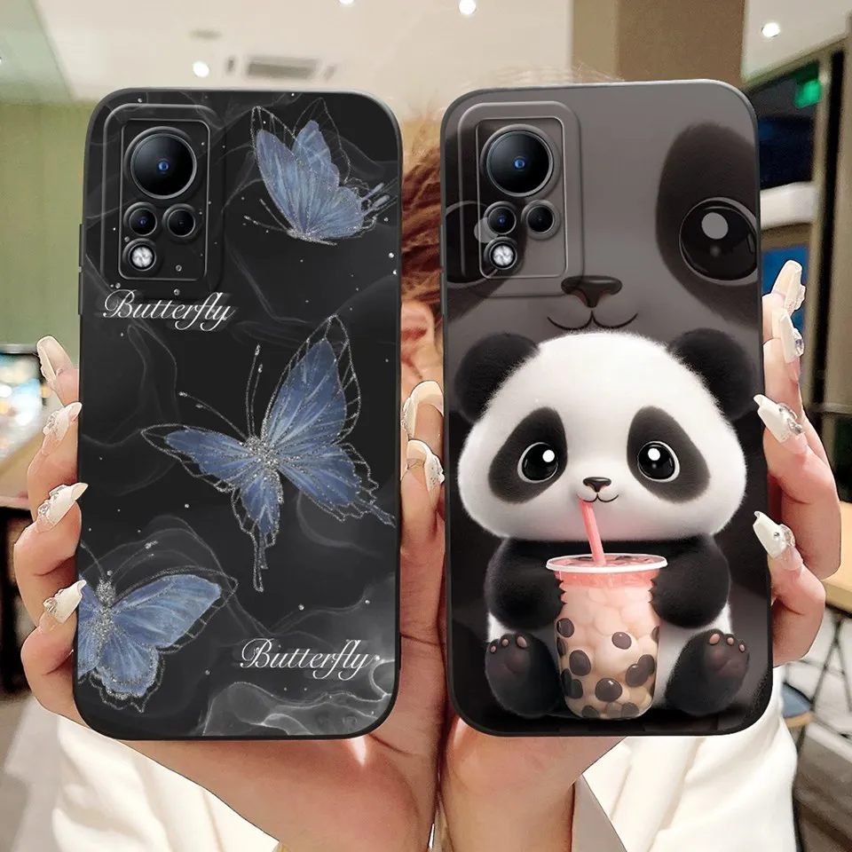 Phone Case For Infinix Note 11 11Pro 11s Cover Infinix Note 12 G88 12i 2022 Back Shell Soft Liquid Silicone Painting Cases