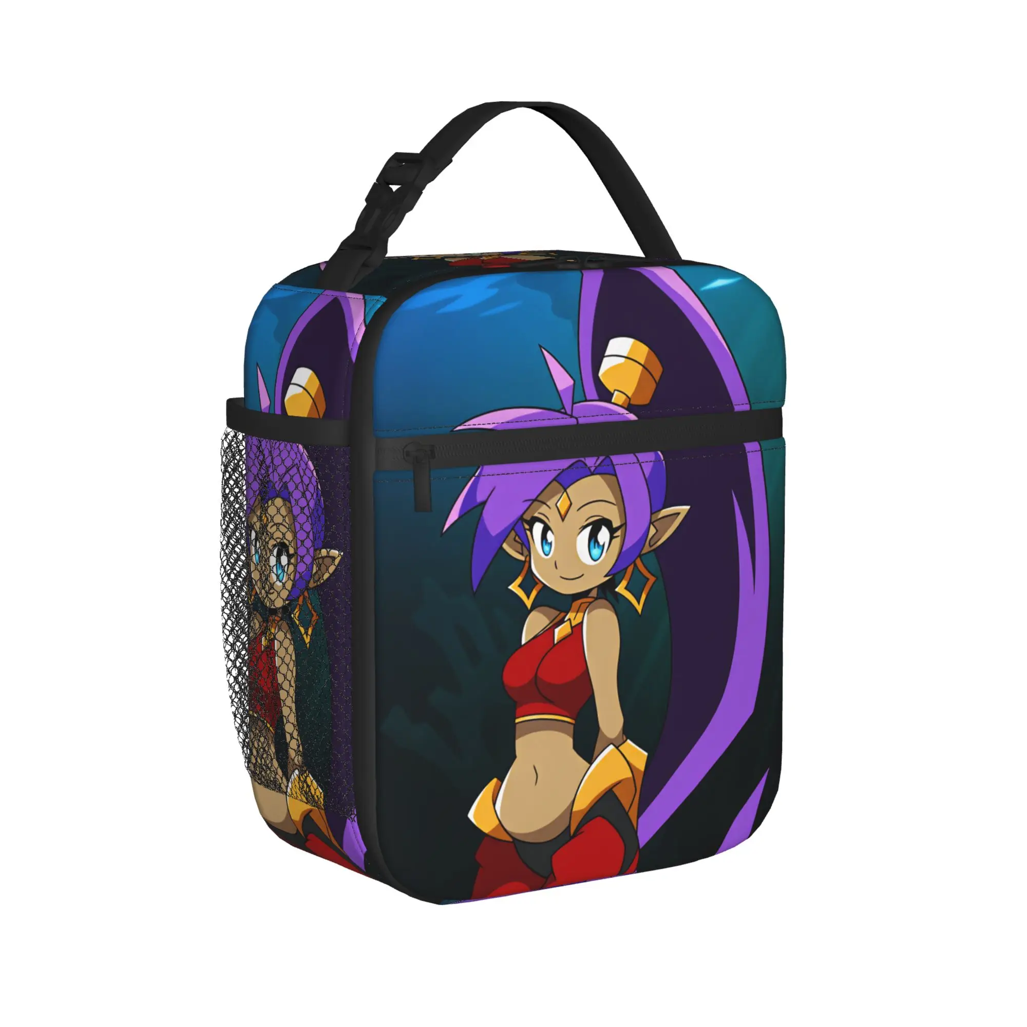 Shantae Half Genie Lunch Bag  Portable Zipper Lunch Box Adult Office Print Cooler Bag Cute Waterproof Thermal Lunch Bags