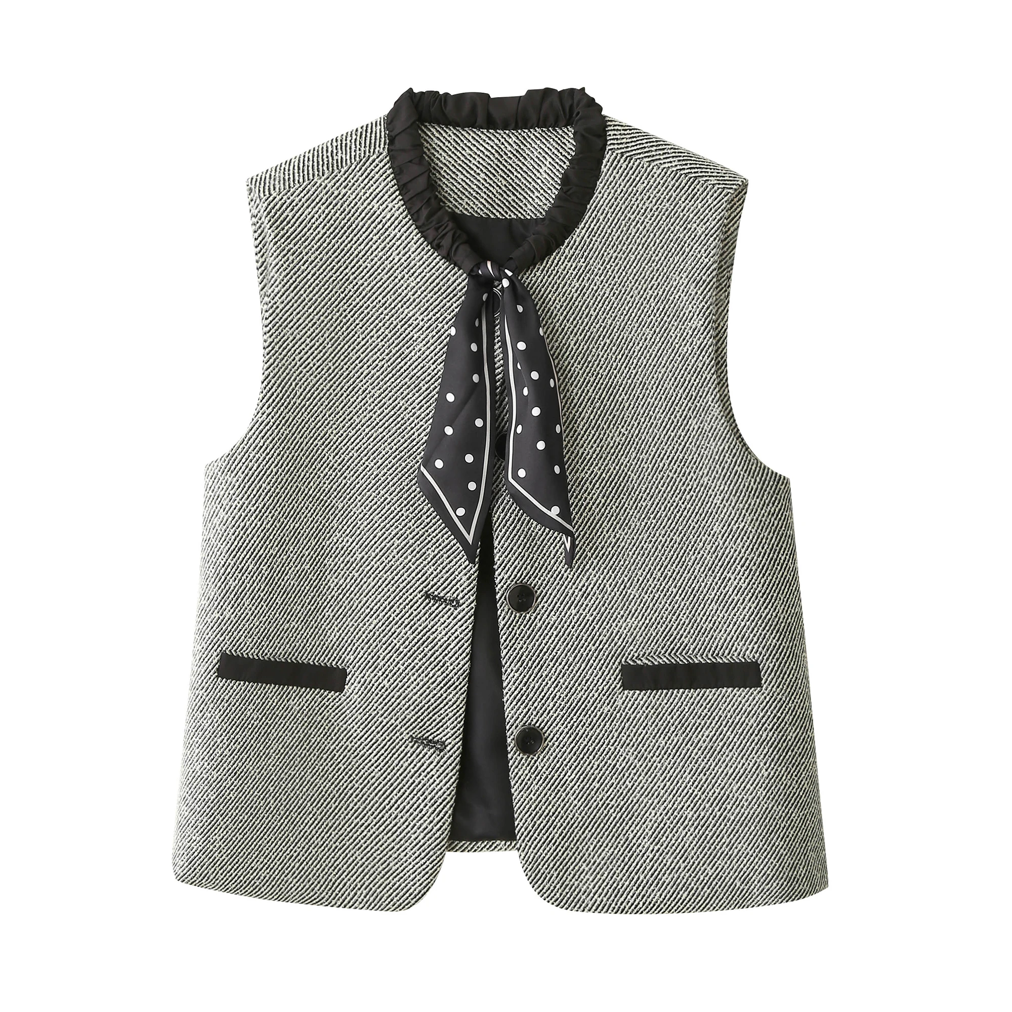 Bufanda Faion para mujer, chaleco con cinturón, prendas de vestir exteriores, temporada de otoño, capas versátiles, capaz a juego, Top atractivo de cualquier Bot