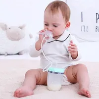 Baby Breastmilk Bottle Wide Neck Soft Silicone Feeding Weaning Milk Container Children Mamadeira Nipple Bottle Newborn Feeding