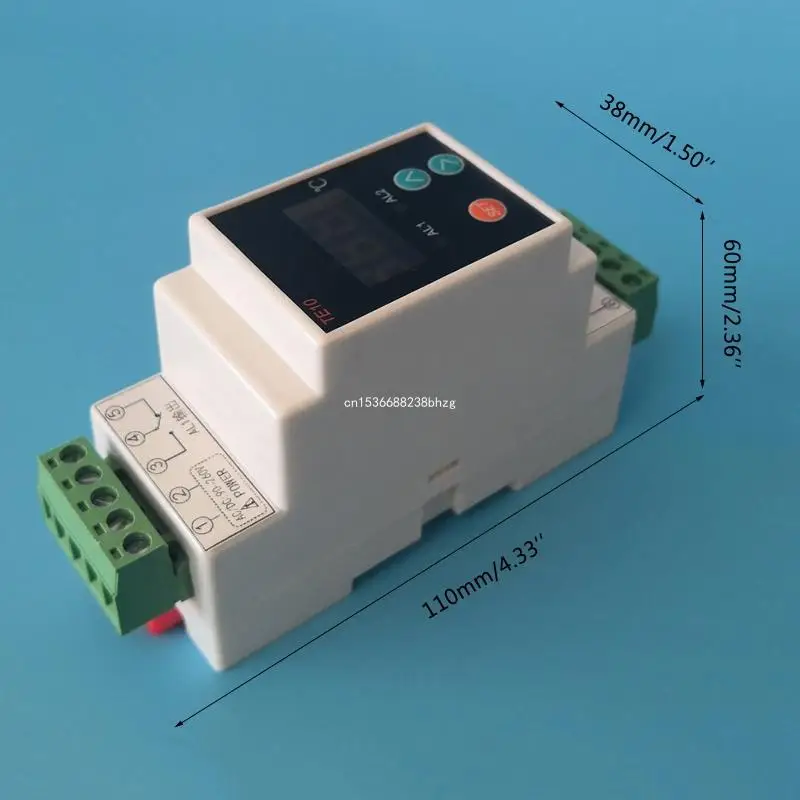 -40~110℃ Din Thermostat with sensor Practical High/Low Temperature 2 Alarm Relay NO NC COMMON Output 7A/250VAC AC90~260V