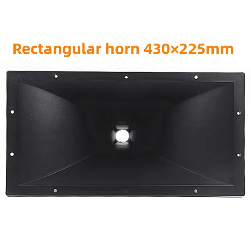 1pcs 430 * 225mm Rectangular Stage Speaker High Pitched Horn ABS Plastic Screw Mouth 33mm Horn